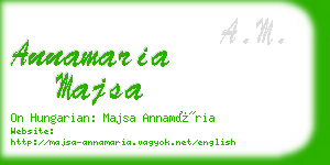 annamaria majsa business card